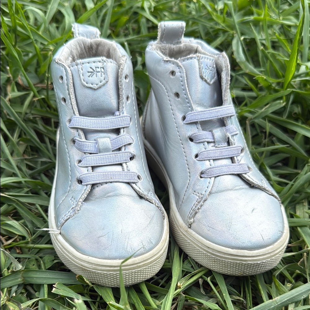 Freshly picked Silver iridescent  High-Top Sneakers